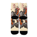 Japanese Tiger Tattoo Print Long Socks