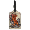 Japanese Tiger Tattoo Print Luggage Tag