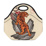 Japanese Tiger Tattoo Print Neoprene Lunch Bag