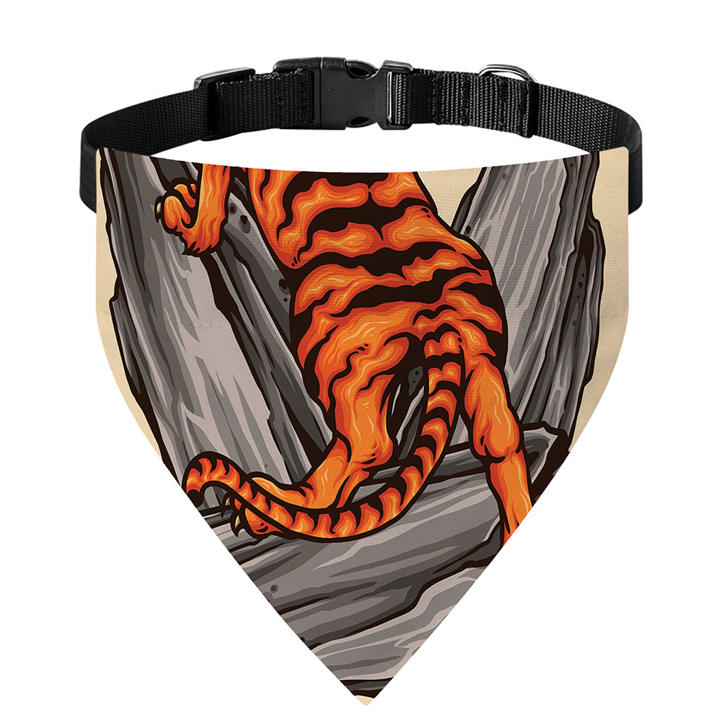 Japanese Tiger Tattoo Print Over The Collar Dog Bandana