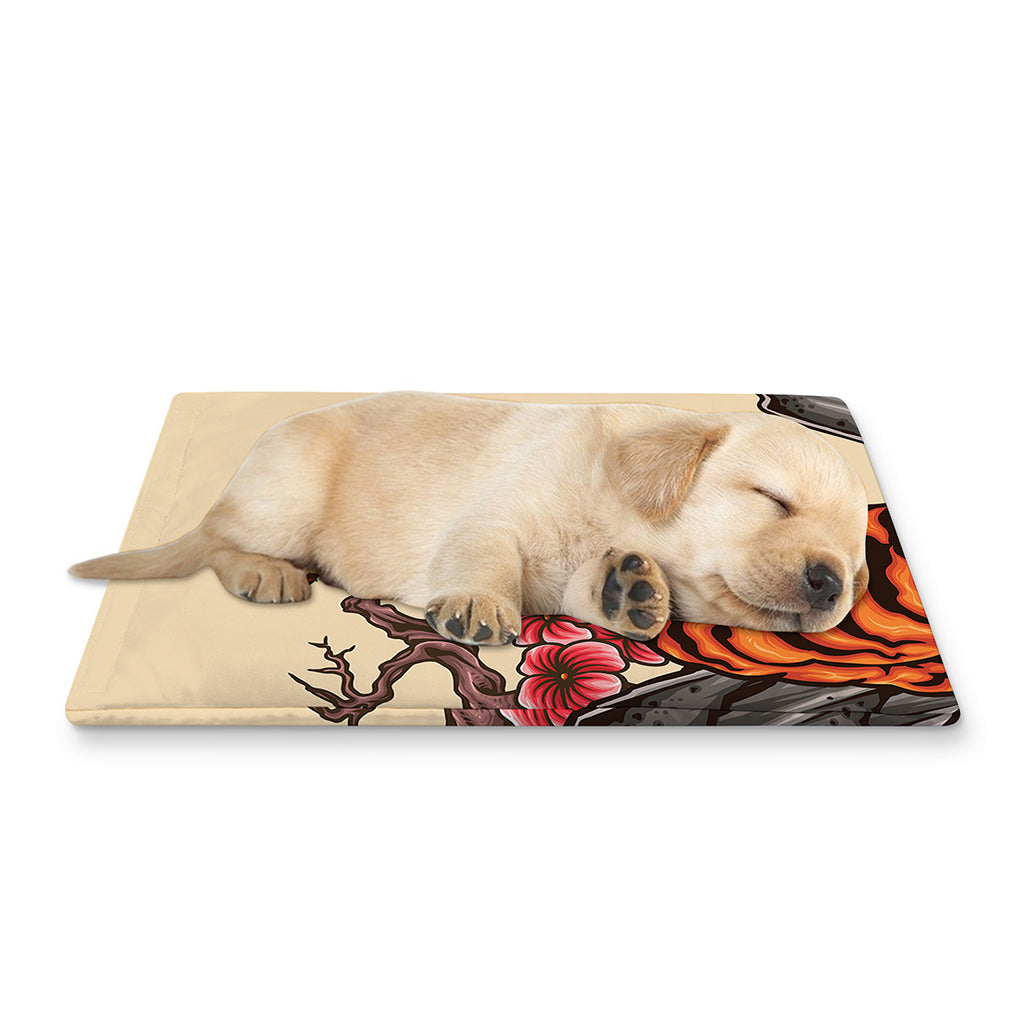 Japanese Tiger Tattoo Print Pet Cooling Mat Cover