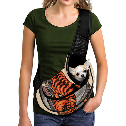 Japanese Tiger Tattoo Print Pet Sling Carrier
