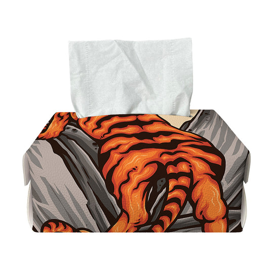 Japanese Tiger Tattoo Print Rectangle Tissue Box Cover