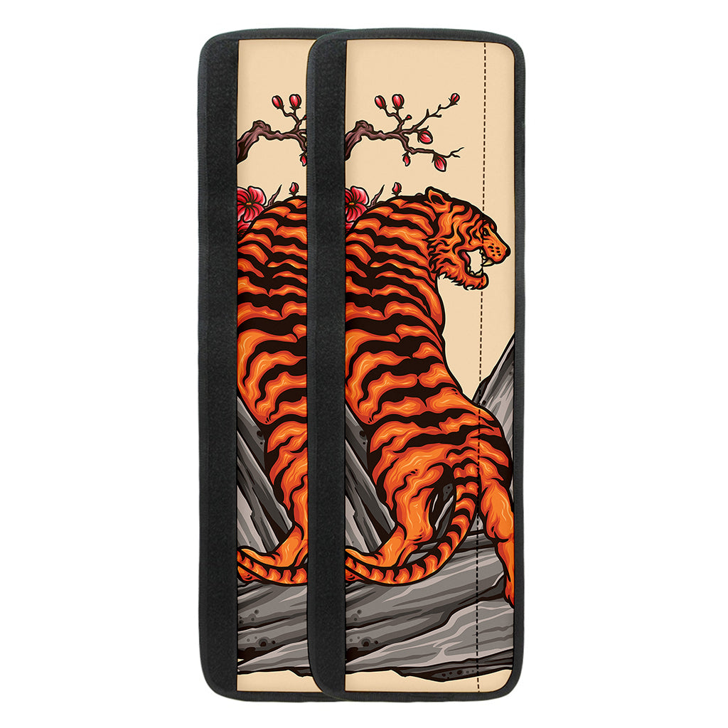 Japanese Tiger Tattoo Print Refrigerator Handle Covers