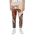 Japanese Tiger Tattoo Print Scuba Joggers