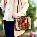 Japanese Tiger Tattoo Print Shoulder Strap Bible Bag