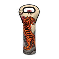 Japanese Tiger Tattoo Print Single Neoprene Wine Tote