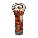 Japanese Tiger Tattoo Print Single Neoprene Wine Tote