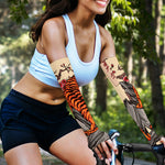 Japanese Tiger Tattoo Print Sun Protection Arm Sleeves