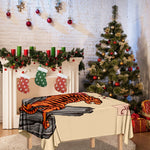 Japanese Tiger Tattoo Print Tablecloth