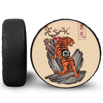 Japanese Tiger Tattoo Print Tire Cover With Camera Hole