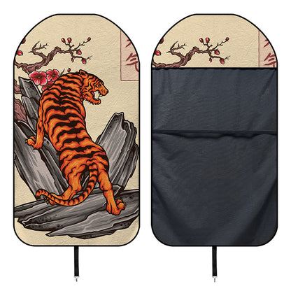 Japanese Tiger Tattoo Print Waterproof Car Seat Cover