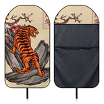 Japanese Tiger Tattoo Print Waterproof Car Seat Cover