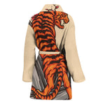 Japanese Tiger Tattoo Print Women's Bathrobe