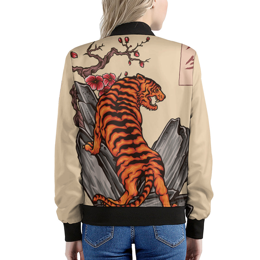 Tiger bomber outlet jacket womens