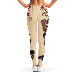 Japanese Tiger Tattoo Print Women's Leggings