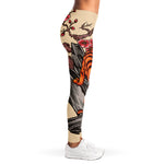 Japanese Tiger Tattoo Print Women's Leggings