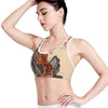 Japanese Tiger Tattoo Print Women's Sports Bra