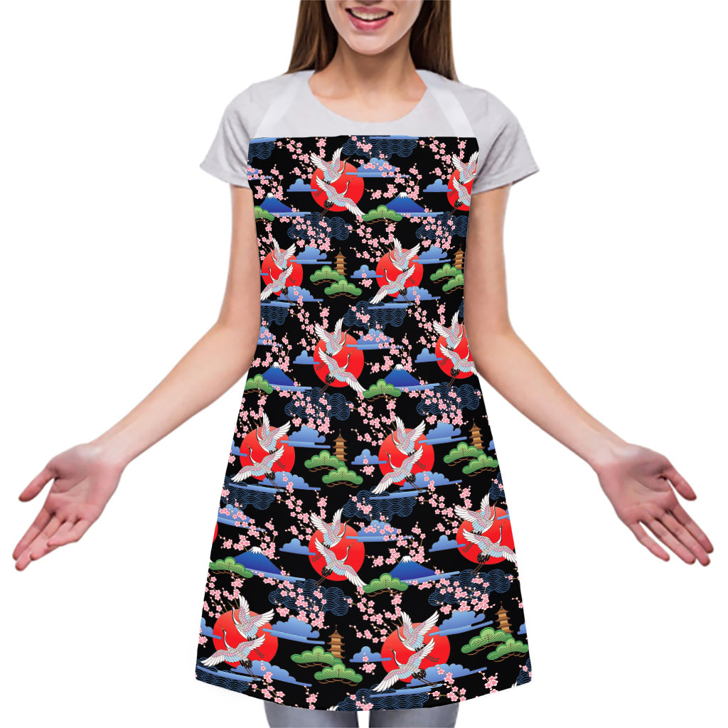 Japanese Traditional Pattern Print Adjustable Apron