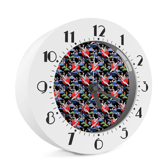 Japanese Traditional Pattern Print Alarm Clock