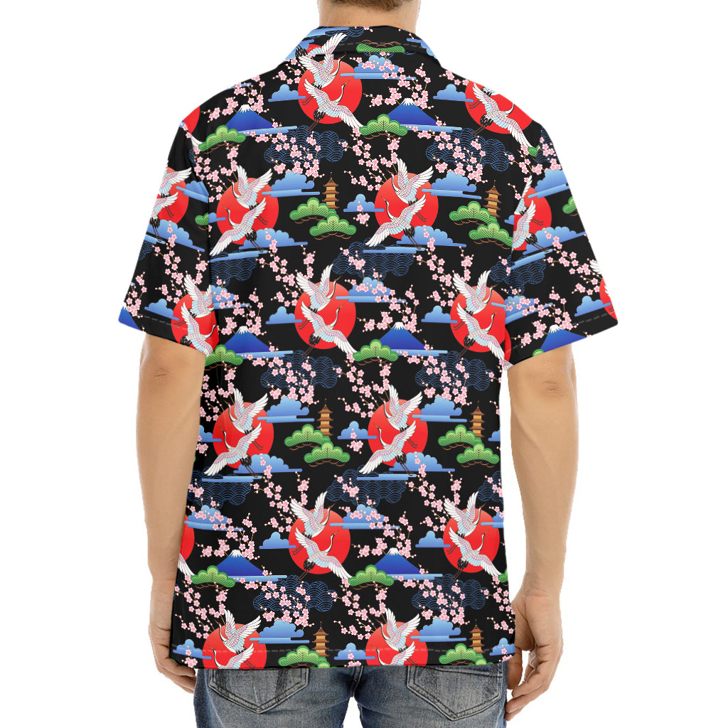 Japanese Traditional Pattern Print Aloha Shirt