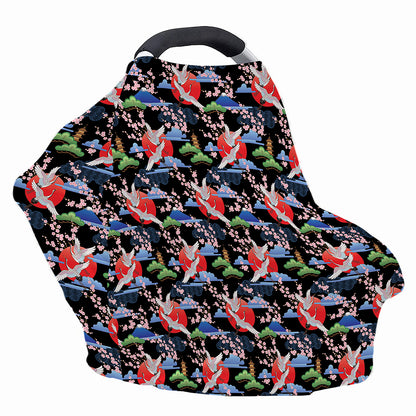Japanese Traditional Pattern Print Baby Seat Cover