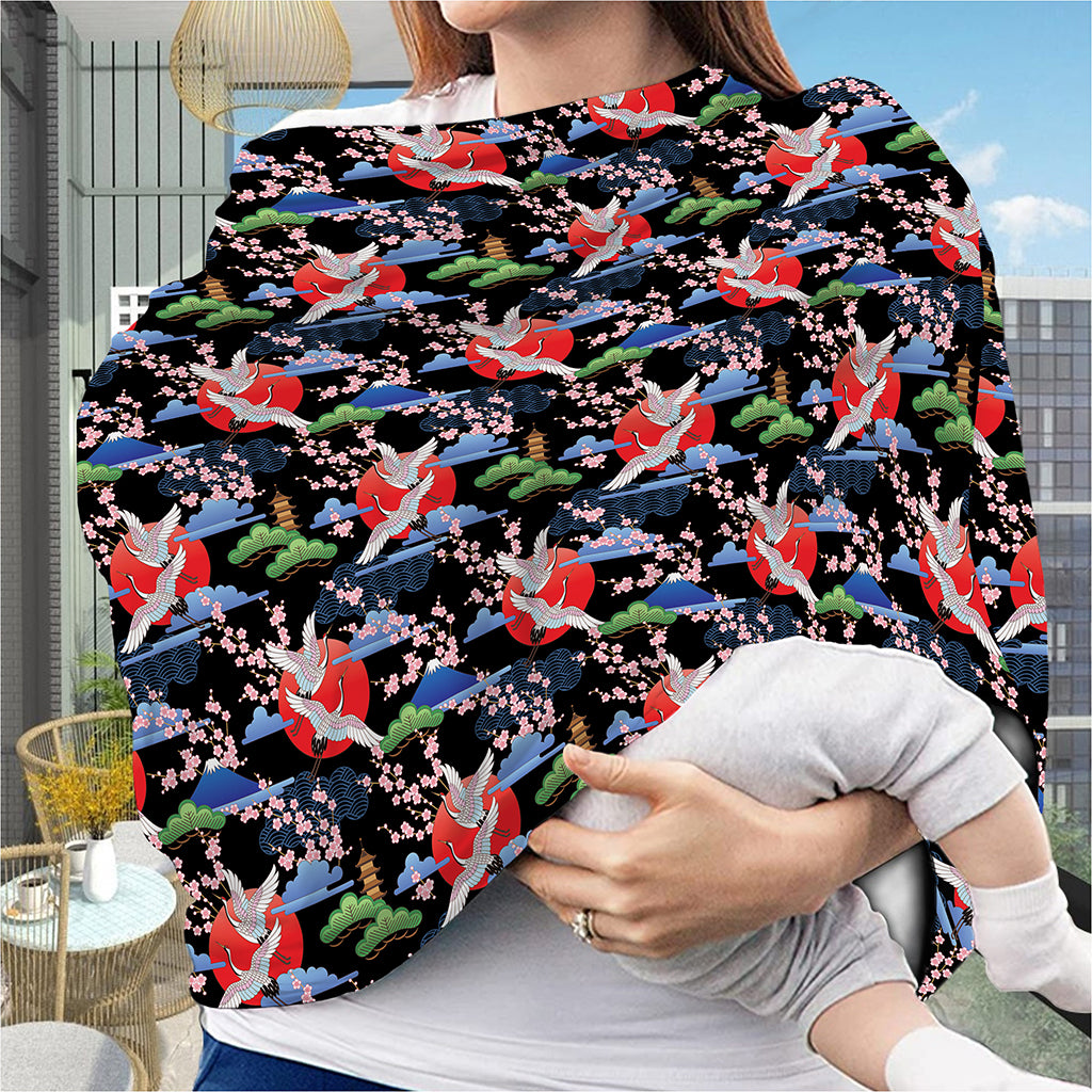 Japanese Traditional Pattern Print Baby Seat Cover