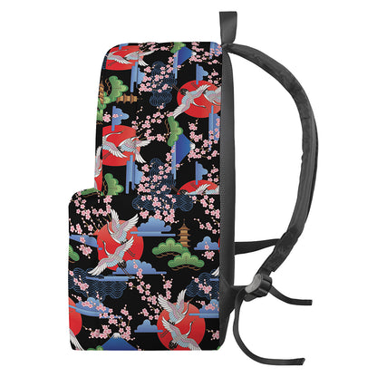 Japanese Traditional Pattern Print Backpack