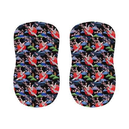 Japanese Traditional Pattern Print Bar Stool Covers