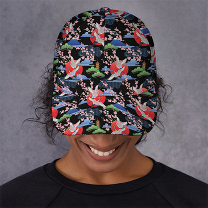Japanese Traditional Pattern Print Baseball Cap