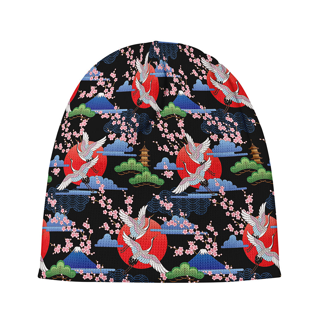Japanese Traditional Pattern Print Beanie