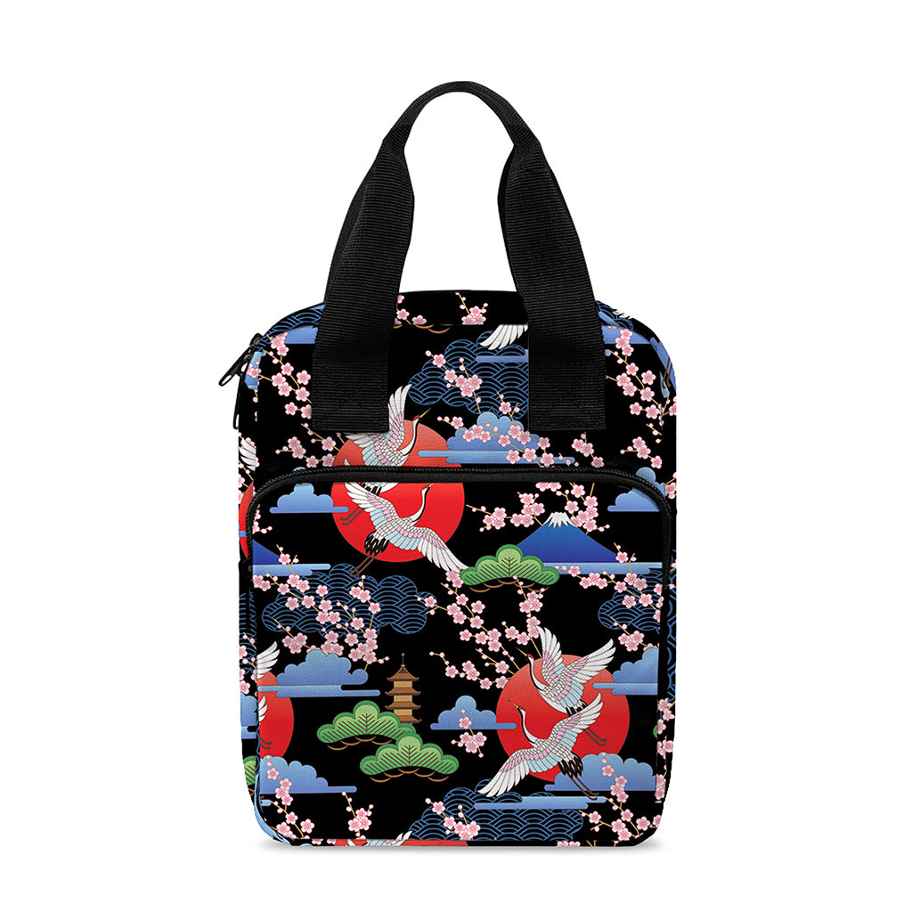Japanese Traditional Pattern Print Bible Tote Bag