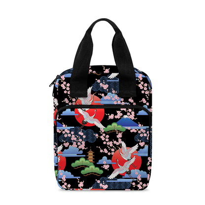 Japanese Traditional Pattern Print Bible Tote Bag