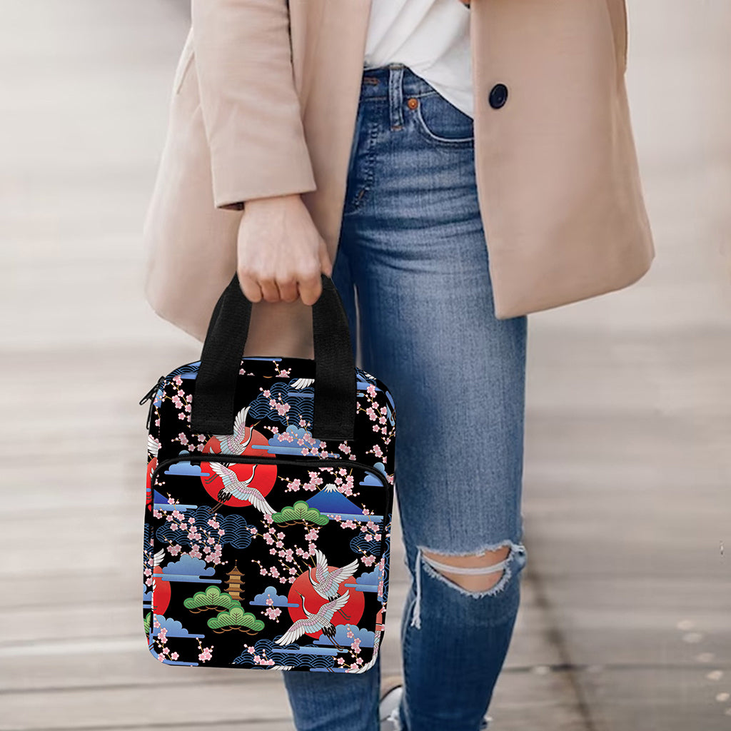 Japanese Traditional Pattern Print Bible Tote Bag