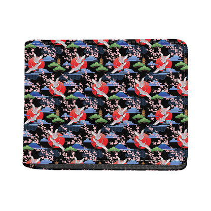 Japanese Traditional Pattern Print Bifold Wallet