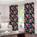 Japanese Traditional Pattern Print Dimout Grommet Curtains