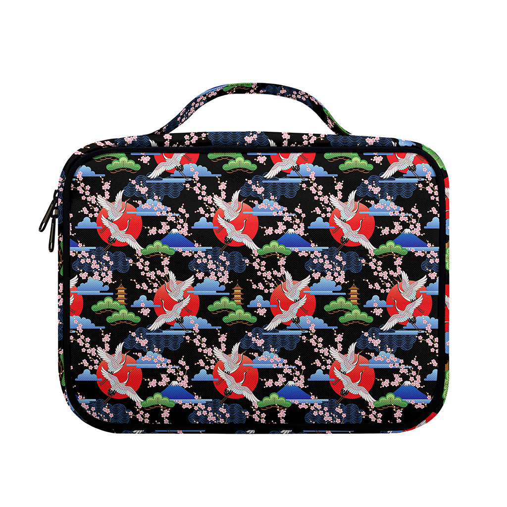 Japanese Traditional Pattern Print Briefcase Bible Bag
