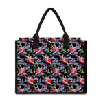 Japanese Traditional Pattern Print Canvas Tote Bag