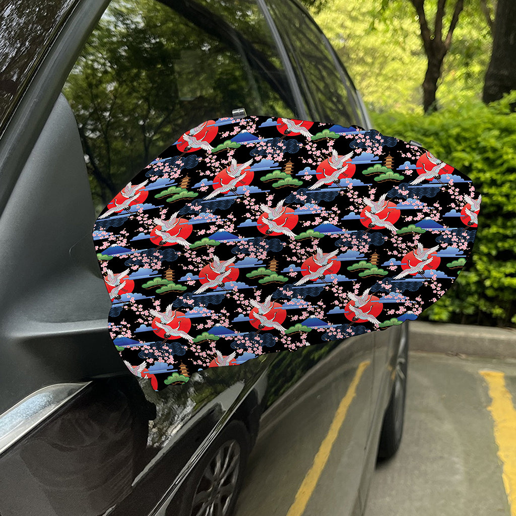 Japanese Traditional Pattern Print Car Side Mirror Covers