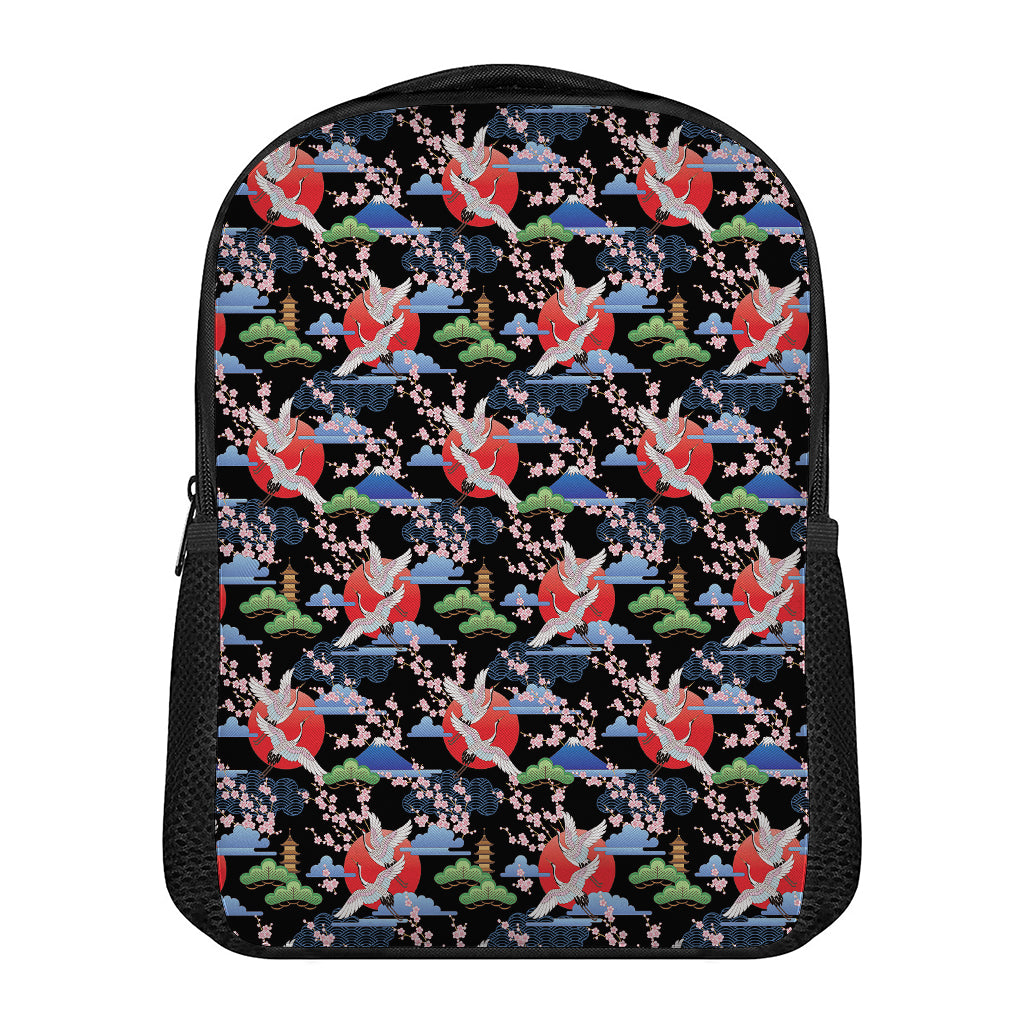 Japanese Traditional Pattern Print Casual Backpack
