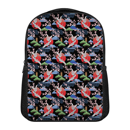 Japanese Traditional Pattern Print Casual Backpack