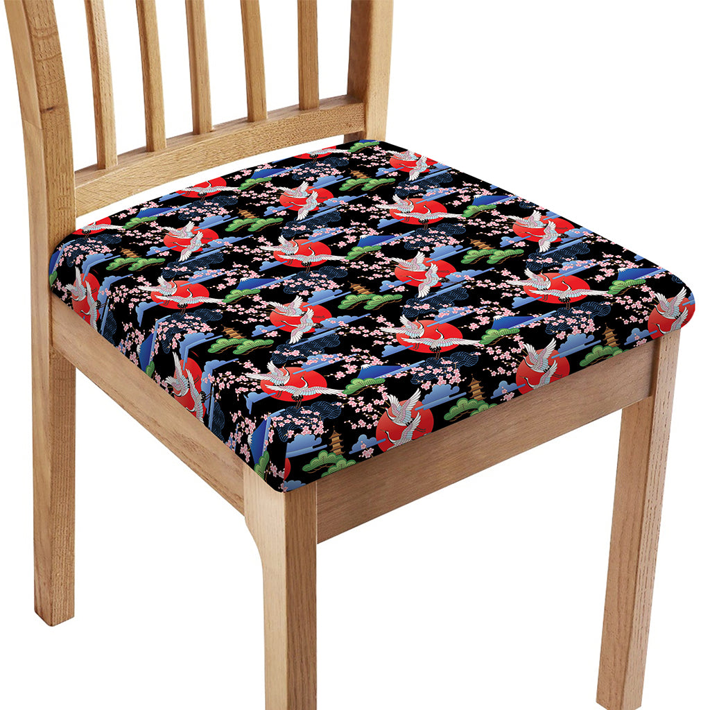 Japanese Traditional Pattern Print Chair Cushion Cover