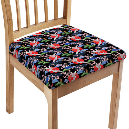 Japanese Traditional Pattern Print Chair Cushion Cover