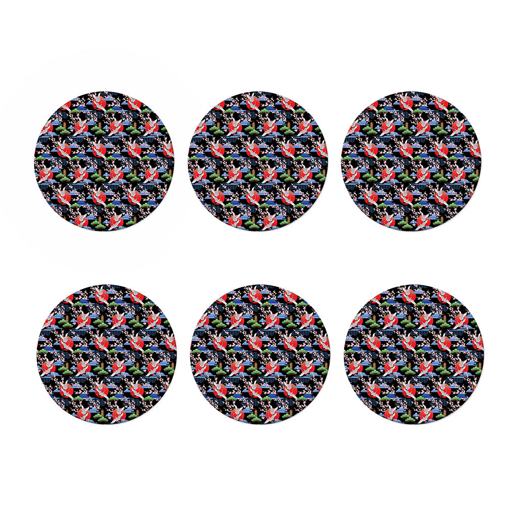 Japanese Traditional Pattern Print Coaster Set