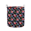 Japanese Traditional Pattern Print Collapsible Laundry Basket