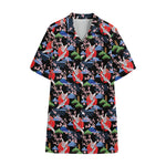 Japanese Traditional Pattern Print Cotton Hawaiian Shirt
