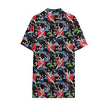 Japanese Traditional Pattern Print Cotton Hawaiian Shirt