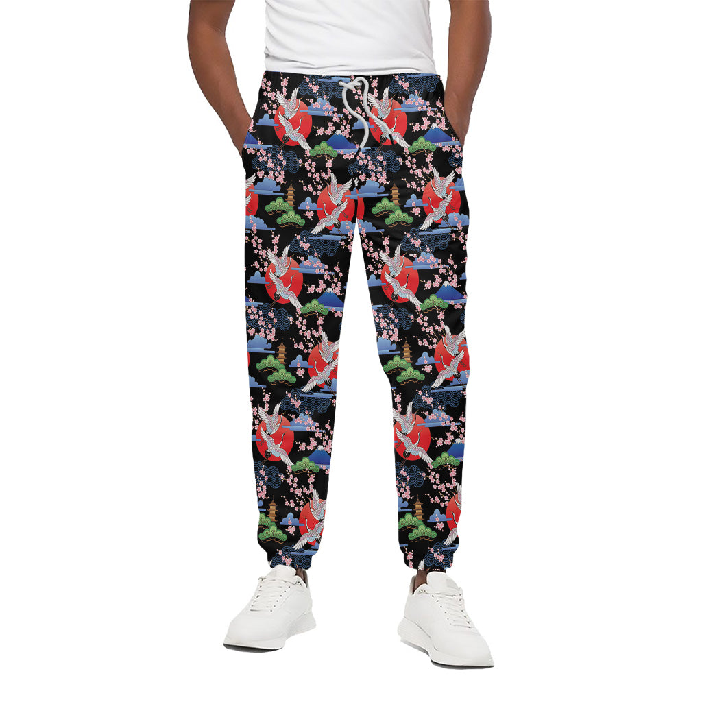 Japanese Traditional Pattern Print Cotton Pants
