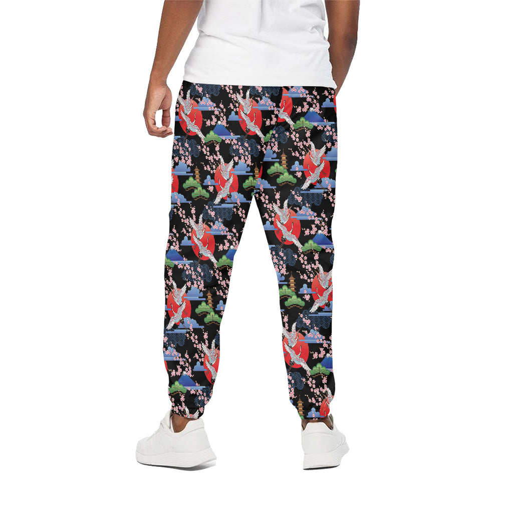 Japanese Traditional Pattern Print Cotton Pants