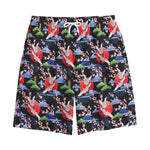 Japanese Traditional Pattern Print Cotton Shorts